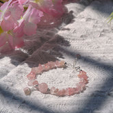 Rose Quartz Crystal Bracelet - Sakura Memory Bracelet