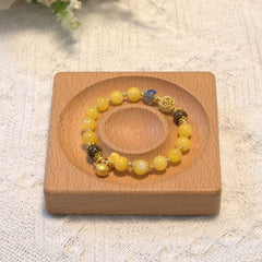 Buddhist Memory Multi-Gemstone Bracelet: Good Wealth, Luck & Happy
