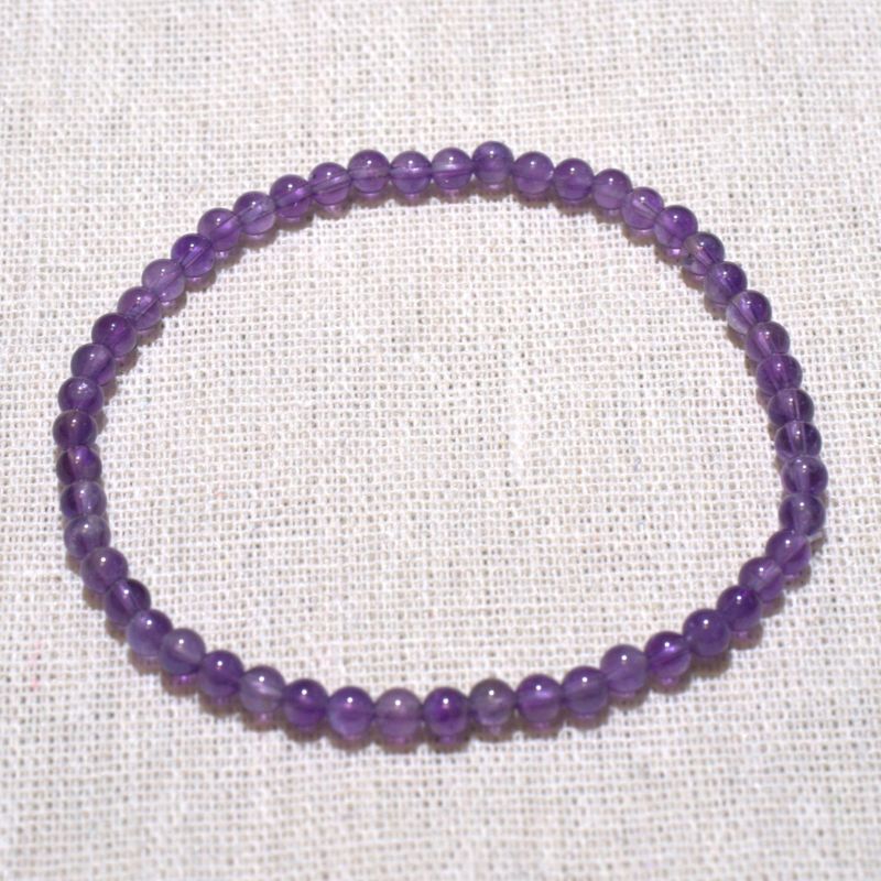 4mm Amethyst Energy Bracelet