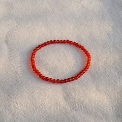 4mm Carnelian Energy Bracelet