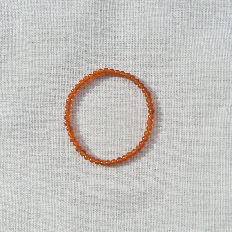 4mm Carnelian Energy Bracelet